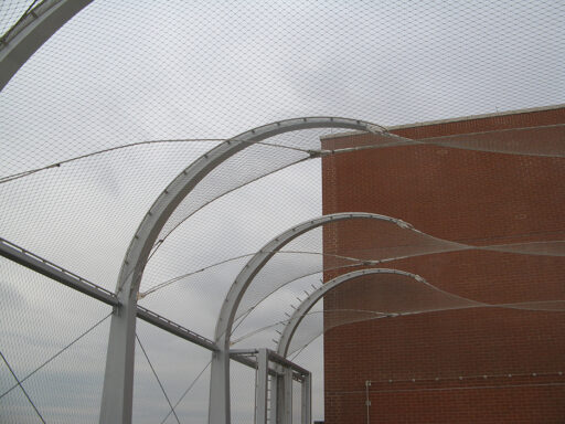School of Leadership Developemnt Cable Mesh Rooftop Playground Enclosure - Carl Stahl DecorCable