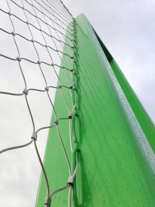 randconstructie hekwerken met slingerstaf