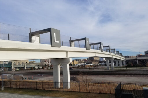 Bridge safety net - Haymarket Pedestrian Bridge