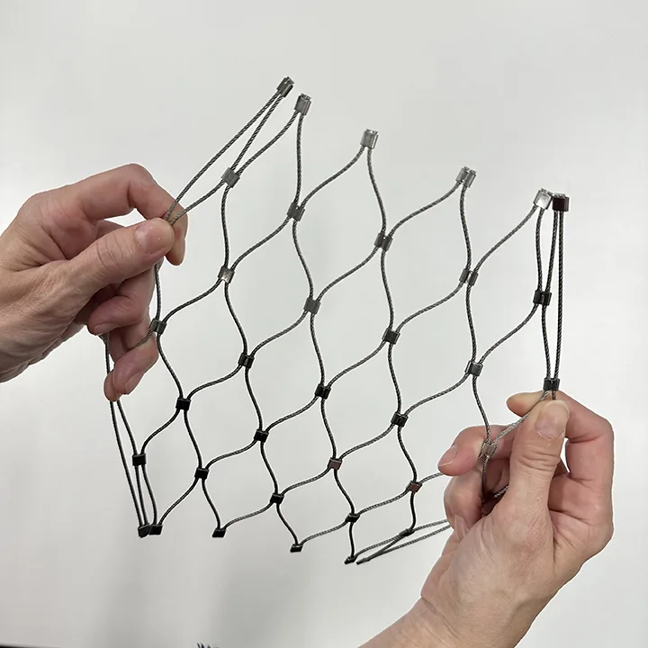 Stainless steel cable mesh sample from Carl Stahl DecorCable