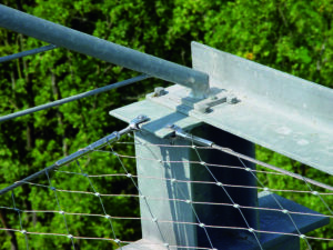 Hoekdetails balustradevullingen Carl Stahl Benelux kabelnetten details