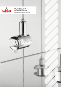 Ophangsystemen Posilock productcatalogus Carl Stahl Architectuur