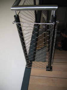 Hoekdetails balustradevullingen Carl Stahl Benelux kabelnetten details