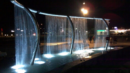 Ken Good Memorial Fountain, Lincoln, NE. Photo courtesy of Kerry Friedman, V.P. Hydro Dramatics, St. Louis MO