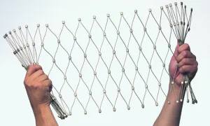 Stainless steel cable mesh sample from Carl Stahl DecorCable