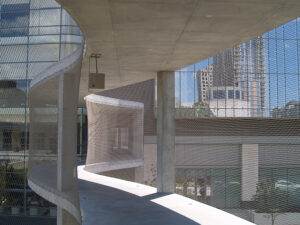 Cable mesh for bridge safety at Fairmont Pedestrian Bridge – Carl Stahl DecorCable